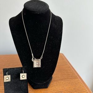 Silpada necklace and earring set- rare and very hard to find.
